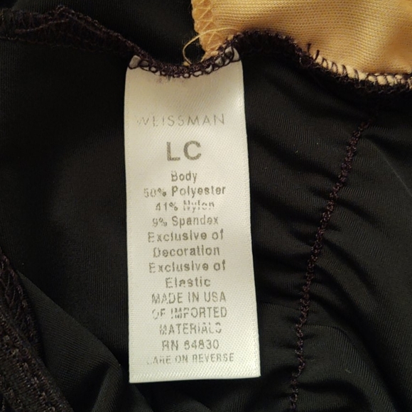 GIRLS | Weissman Black Fringe Bodysuit | Child Sz Large 14 - Picture 8 of 8